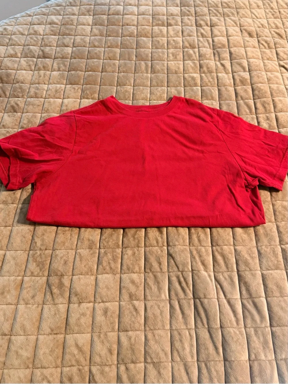 The Children's Place Red Tee with Black Distressed Jeans